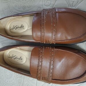 Life Stride Womens Brown Loafers